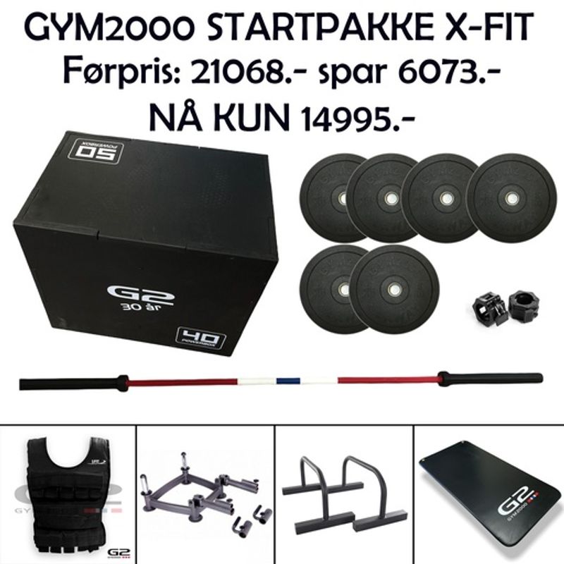 GYM2000 Startpakke X-FIT
