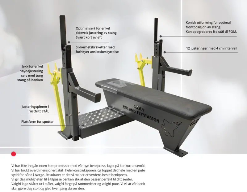 GYM2000 Benkpress Competition med jekk