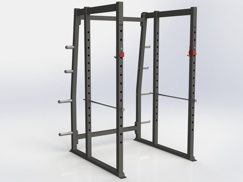 GYM2000 Power rack m/vektskivestativ
